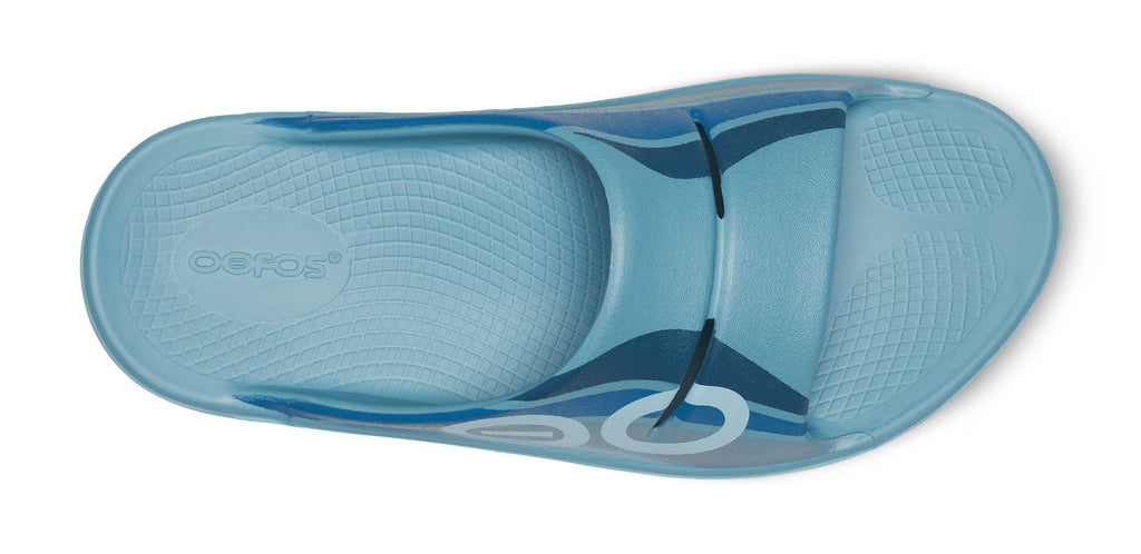 Men's OOahh Sport Slide Sandal - Ocean Blue Wave (FINAL SALE)