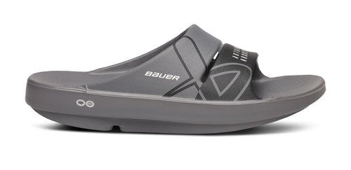 BAUER/OOFOS Women's OOahh Sport Slide Sandal – Slate