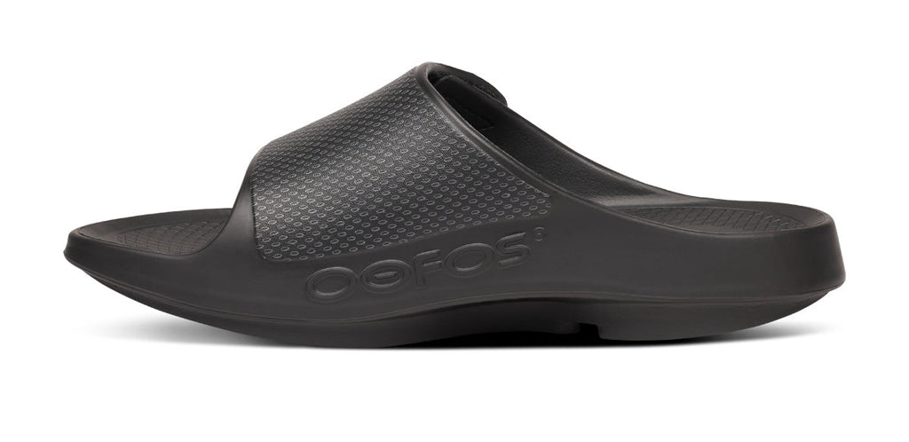 BAUER/OOFOS Men's OOahh Sport Flex Sandal – Black