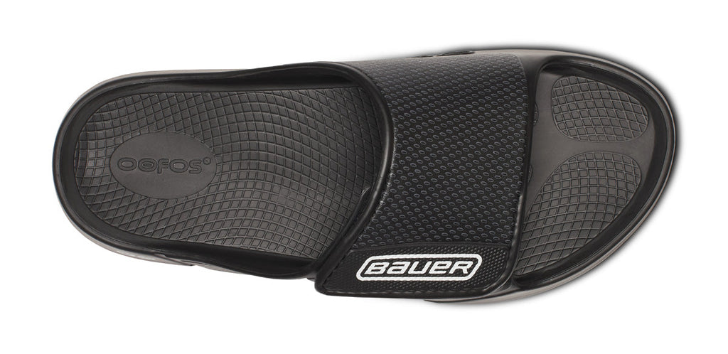 BAUER/OOFOS Men's OOahh Sport Flex Sandal – Black