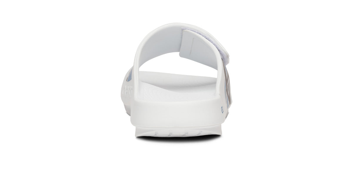 BAUER/OOFOS Men's OOahh Sport Flex Sandal – White
