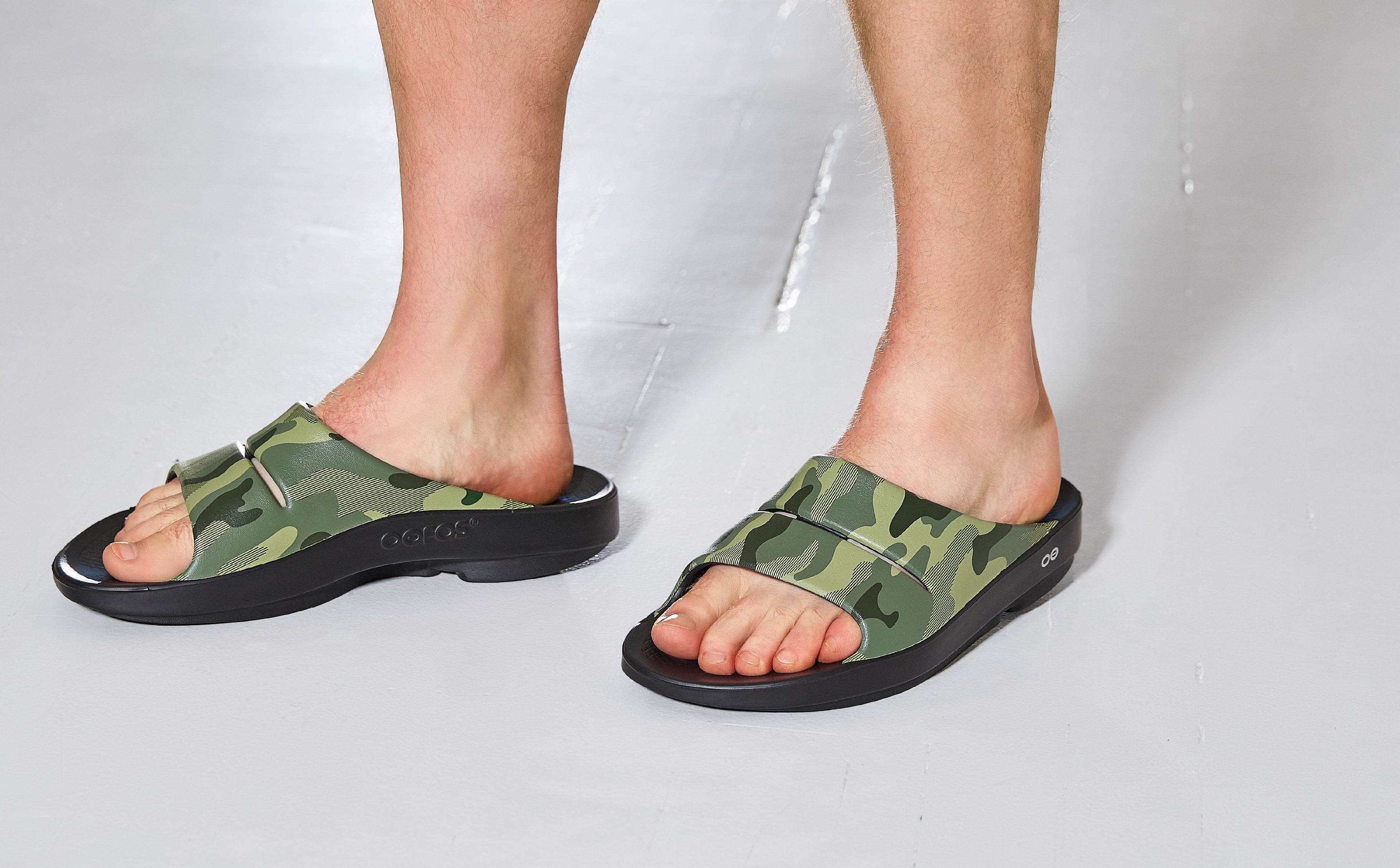 Men's OOahh Sport Slide Sandal - Green Camo